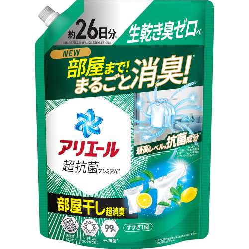 プロクター・アンド・ギャンブル・ジャパン アリエールジェル 部屋干し超特大625g