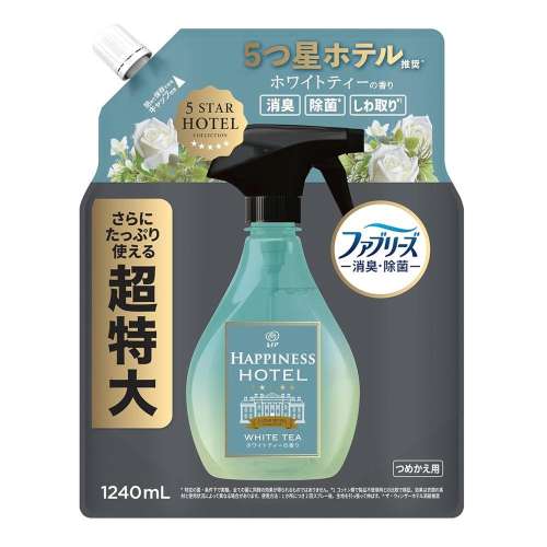 P&G　レノアハピネスミスト　ホワイトティ　替1240ml