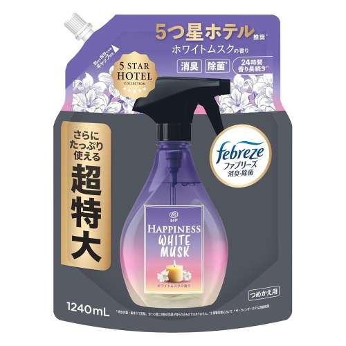 P&G　レノアハピネスミスト　ホワイトムスク　替1240ml