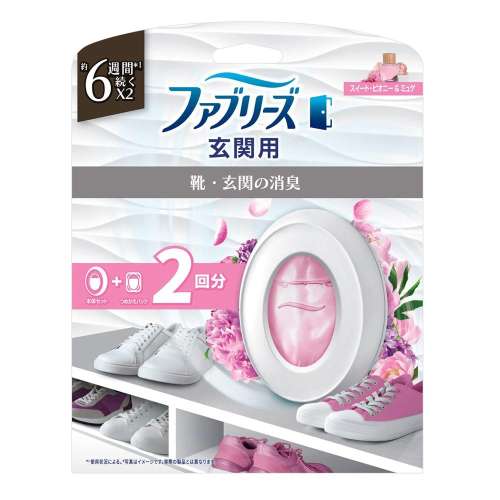 P&G　ファブリーズ玄関用　スイート･ピオニー＆ミュゲ　本体＆替１Ｐ