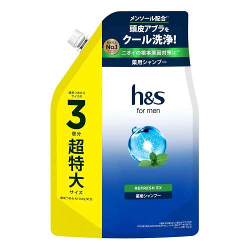 P&G　ｈ＆ｓ　ｆｏｒｍｅｎ　シャンプー詰替リフレッシュ９００ｇ