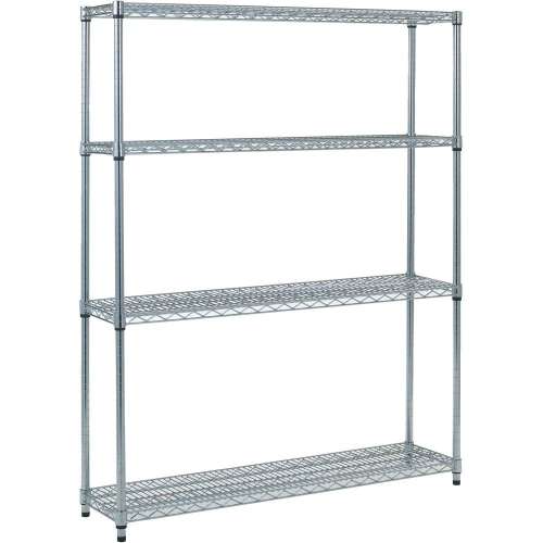 トラスコ中山 スチール製メッシュラック W1205XD305XH1533 4段 間口（mm）1209