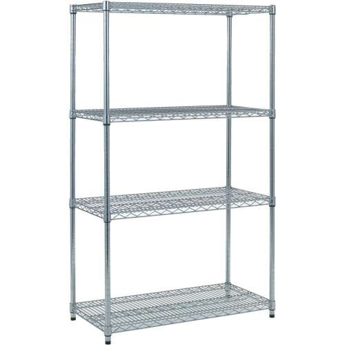 トラスコ中山 スチール製メッシュラック W1205XD457XH1533 4段 間口（mm）1209