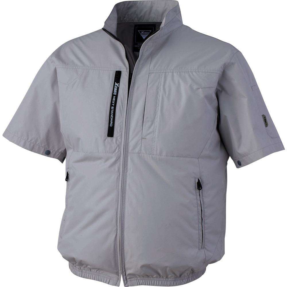 ジーベック　ＸＥＢＥＣ　空調服半袖ブルゾン　ＸＥ９８０３４‐２２‐３Ｌ　シルバーグレー