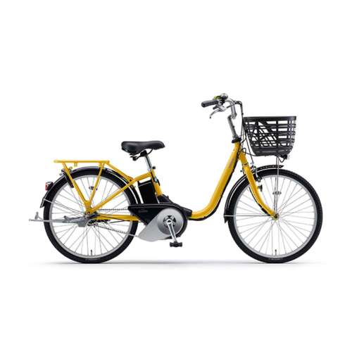 ２４インチ　PAS SION-U　電動アシスト自転車　内装3段 バッテリーランプ　グロススモークイエロー