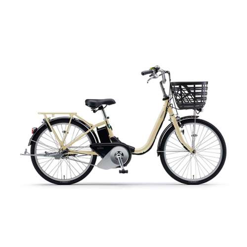２４インチ　PAS SION-U　電動アシスト自転車　内装3段 バッテリーランプ　アイボリー