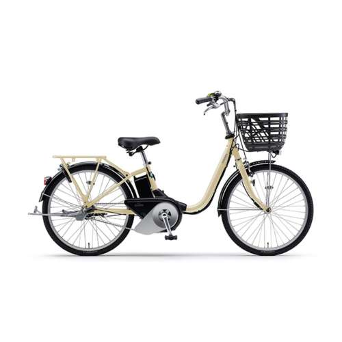 ２４インチ　PAS SION-U　電動アシスト自転車　内装3段 LEDバッテリーランプ　アイボリー