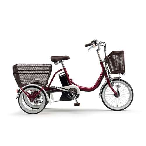 １８インチ／１６インチ　PAS ワゴン　電動アシスト自転車　内装3段 LEDバッテリーランプ　ルビーレッド