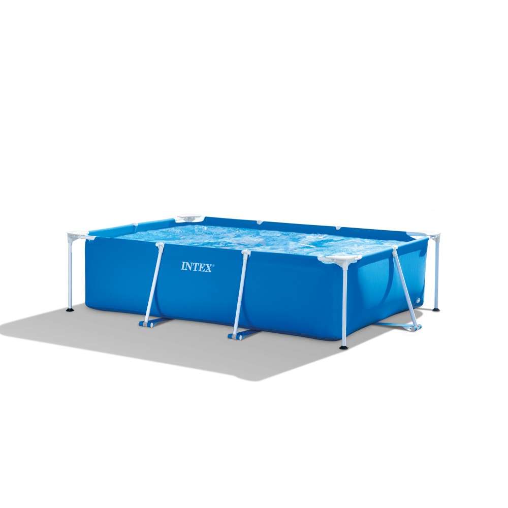 INTEX プール ビニールプール 大型 大きい 家庭用 空気入れ不要 長方形 レクタングラフレーム 300cm 28272NP 水遊び お家 自宅 庭 インテックス