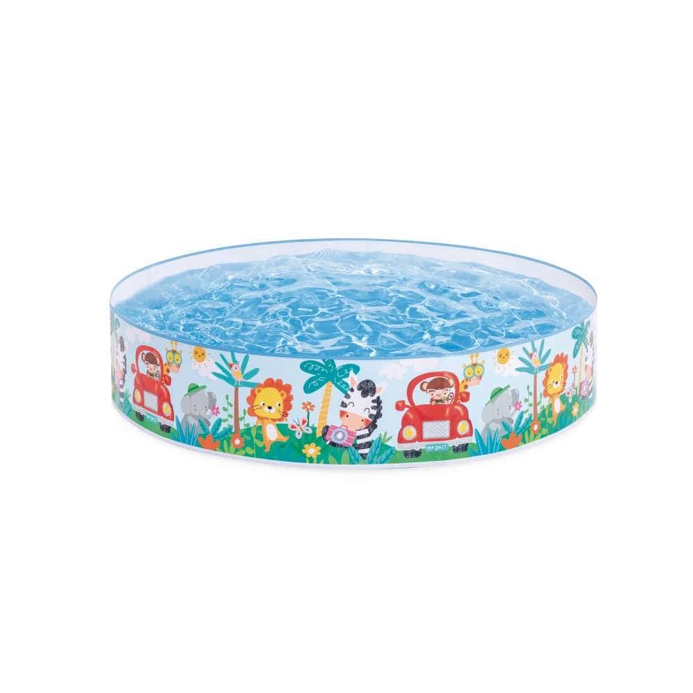 INTEX プール ビニールプール 小さい 家庭用 空気入れ不要 スナッププール 58477NP 水遊び お家 自宅 庭 省スペース インテックス