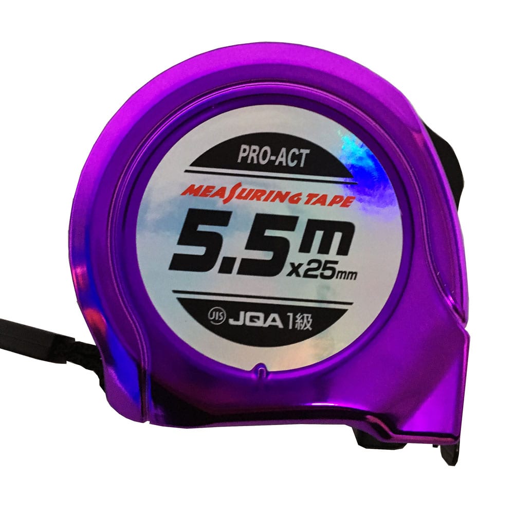 PROACT メジャー５．５ｍ ２５ｍｍ　ＰＡＴＥ－７７６ パープル系