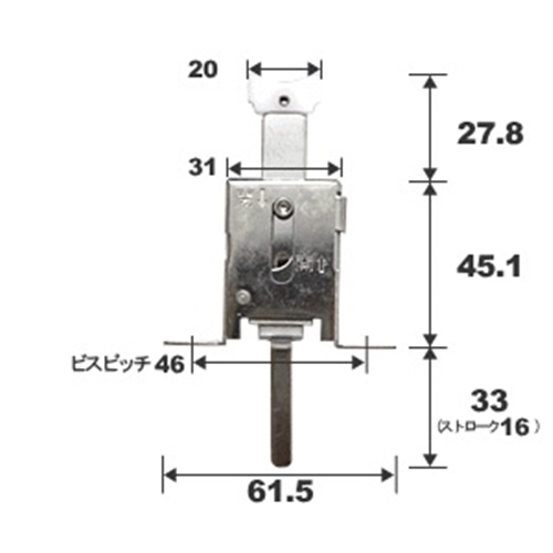 マツロク（マツ六）　雨戸戸車ＹＫＫ－５１３下部用スチールアマドＡＲＳ