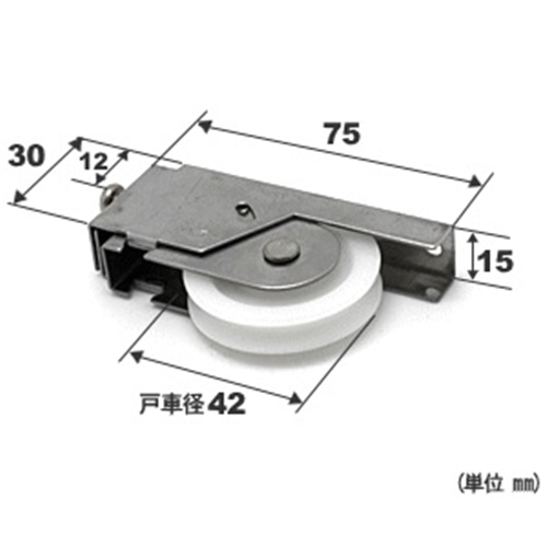 マツロク（マツ六）　サッシ戸車Ｓ－１０９－３店舗・玄関戸用