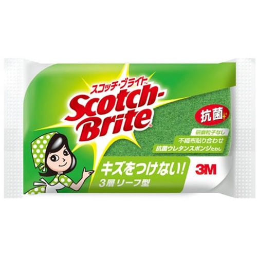 スコッチブライト　抗菌スポンジたわし　ＳＳ－７２ＫＧ