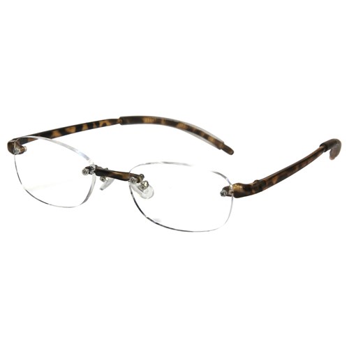 老眼鏡ＴＲ軽量樹脂ＤＲ３７－３＋２．０ ＋２．０　デミブラウン
