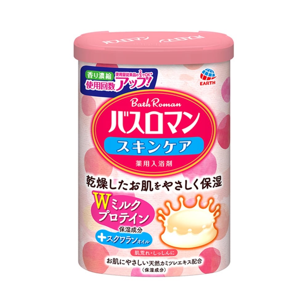 アース製薬 バスロマン スキンケア Ｗミルクプロテイン【医薬部外品】