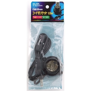 コード付ソケット　ＫＰ‐Ｍ２６１５Ｈ（ＢＫ）