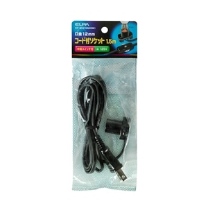 コード付ソケット　ＫＰ‐Ｍ１２１５ＮＨ（ＢＫ）