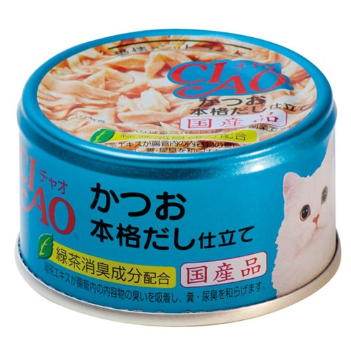 いなばペットフード　チャオ缶　かつお本格だし仕立て　８５ｇ