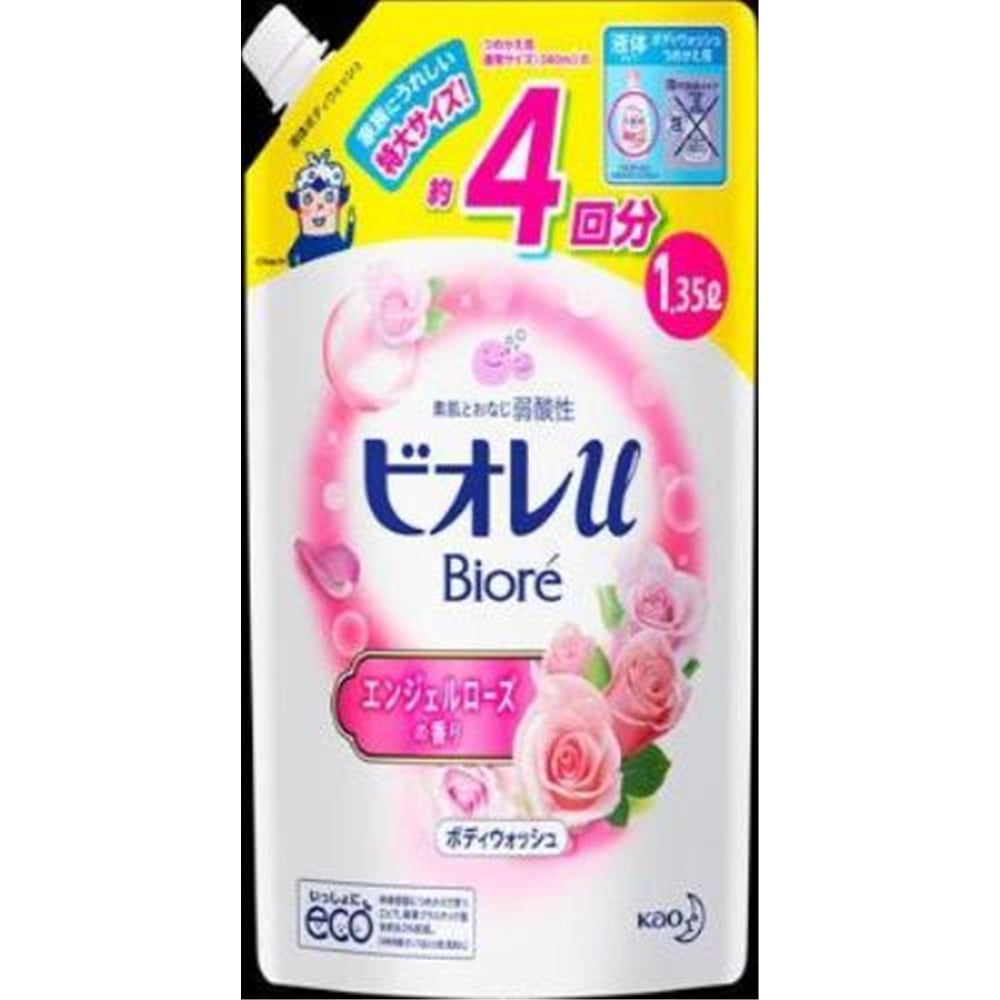 花王　ビオレｕ　エンジェルローズの香り　つめかえ用　１３５０ｍｌ