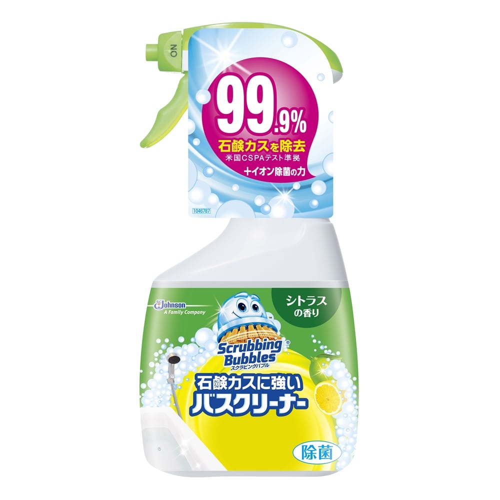 スクラビングバブル 石鹸カスに強いバスクリーナー シトラスの香り 本体 400mL×5個