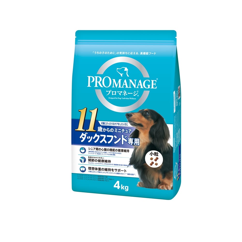 プロマネージ 11歳からのミニチュアダックスフンド専用 ４ｋｇ  ＫＰＭ９０ ×３個セット 11歳から ４ｋｇ   ×3個