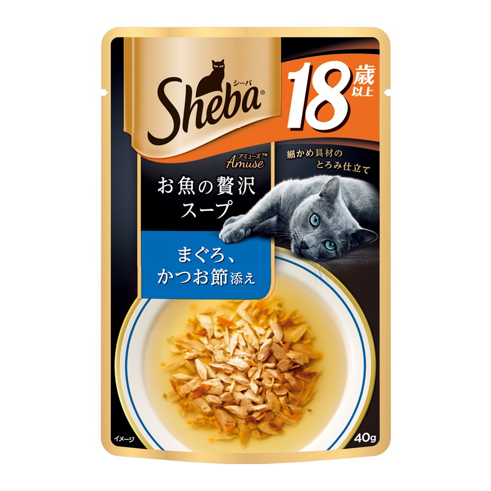 シーバ　アミューズ　１８歳以上　お魚の贅沢スープ　まぐろ、かつお節添え　４０ｇ　×９６個セット