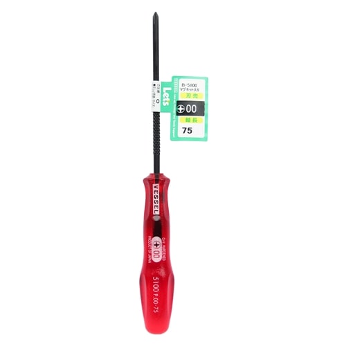 パワーグリップ精密細軸ドライバー　Ｎｏ．Ｂ－５１００（＋００×７５）