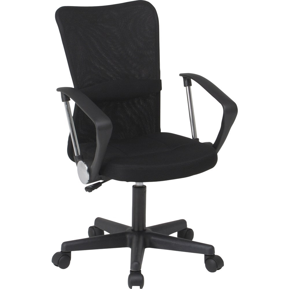 メッシュバックチェアー　ハンター　肘付　ＢＫ　２３２５‐１１