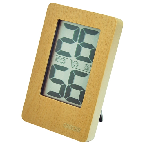 デジタル温湿度計　ＣＲ‐２２００Ｗ天然木
