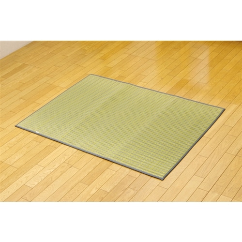 イケヒコ・コーポレーション(IKEHIKO) 　純国産　シンプルい草ラグカーペット　『Ｆリブロ』　イエロー　９５×１３０ｃｍ イエロー　９５×１３０ｃｍ