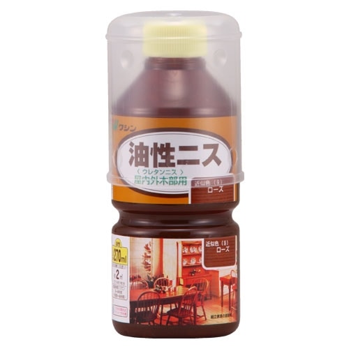 和信　油性ニス　１２０ｍｌ　ローズ