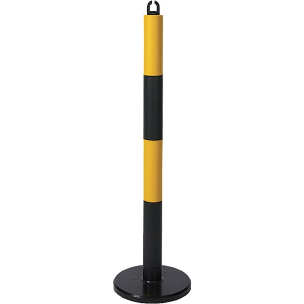 カーボーイ やわらかゴムポール 黒 黄 長さ約８７０ 巾６０ｍｍ 工具 ホームセンターコーナンの通販サイト