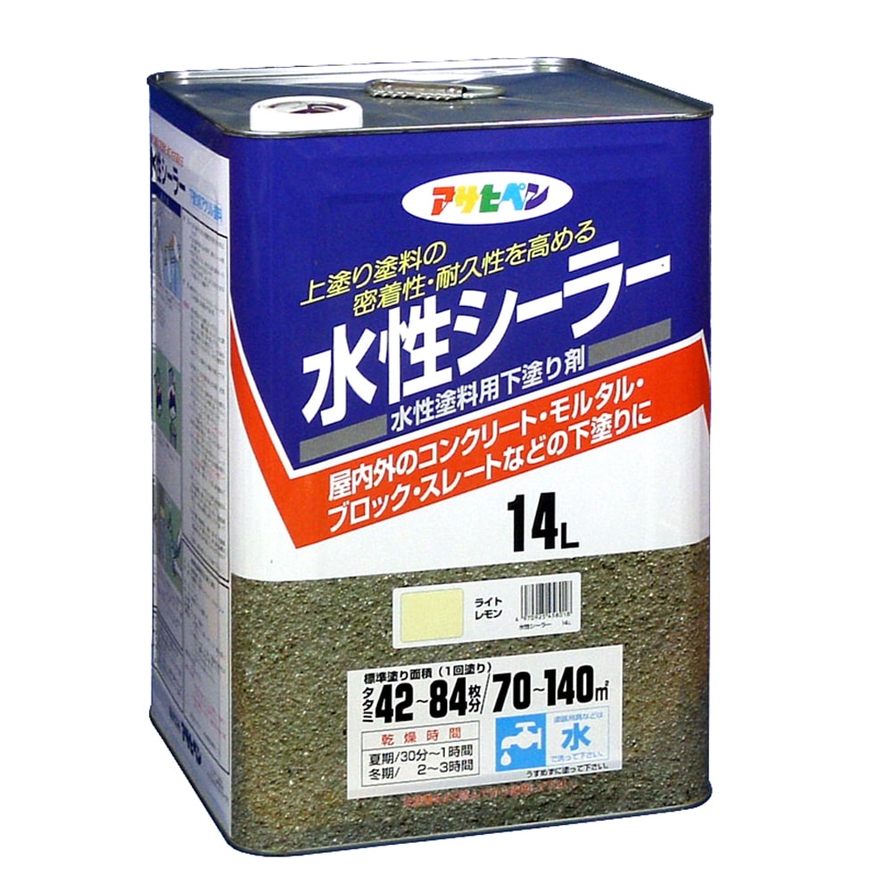 アサヒペン(Asahipen) 水性シーラー　１４Ｌライトレモン １４Ｌライトレモン