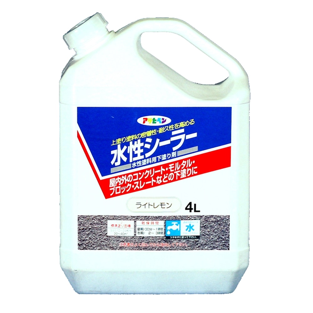 アサヒペン(Asahipen) 水性シーラー　４Ｌ　ライトレモン ４Ｌ　ライトレモン