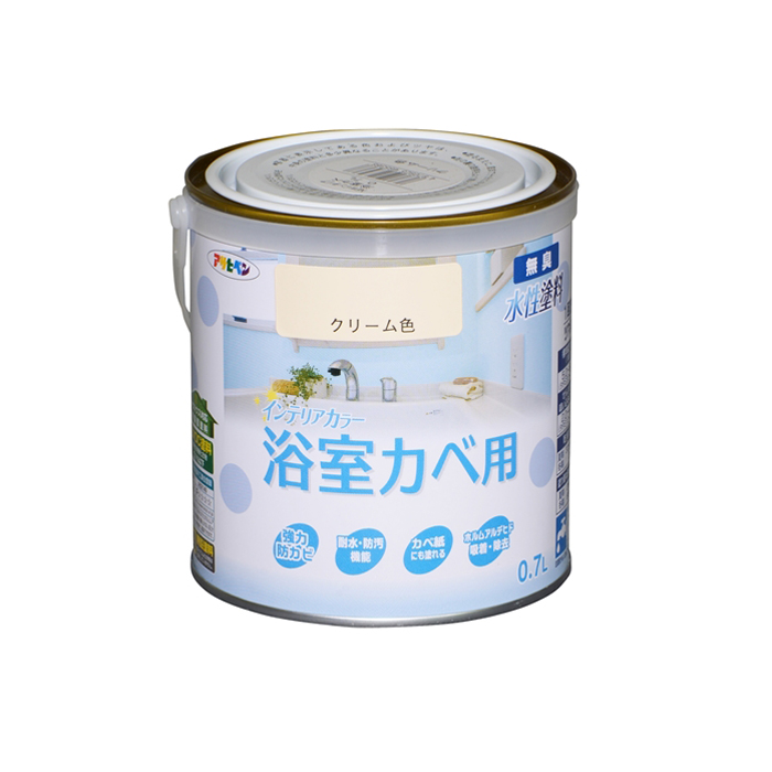 アサヒペン(Asahipen) NEW水性インテリアカラー浴室カベ 0．7L クリーム色: 塗料・接着剤・補修用品|ホームセンターコーナンの通販サイト