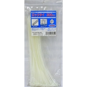 ロックタイ　３００ｍｍ白　１００本入り　ＬＴ－３００Ｗ１００ＷＨ