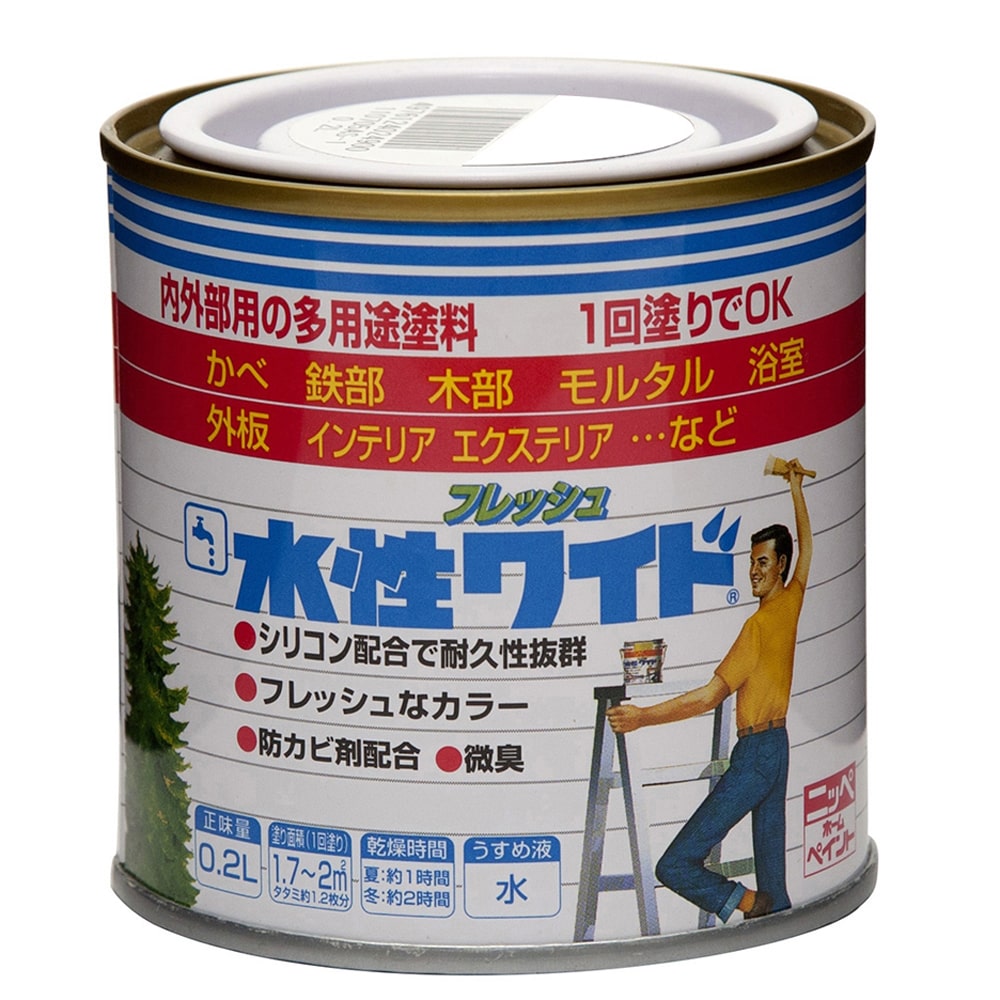 ニッペホームプロダクツ　水性フレッシュワイド　０．２Ｌ　　ウォームグレー ウォームグレー
