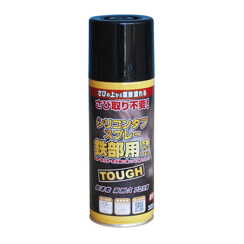 ニッペホームプロダクツ 油性シリコンタフスプレー ブラック（黒） 300ml ブラック（黒）