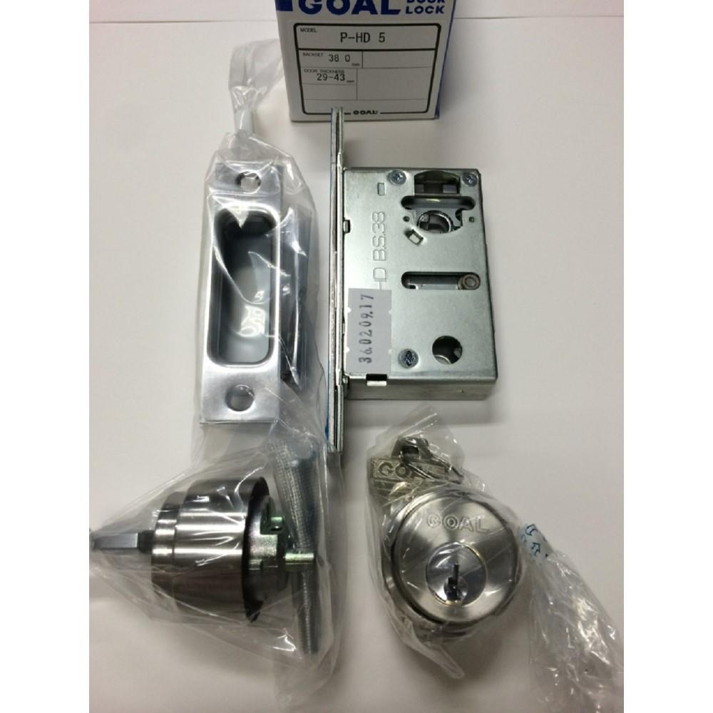 ゴール　本締錠 Ｐ－ＨＤ５　Ｂ／Ｓ３８ バックセット３８ｍｍ