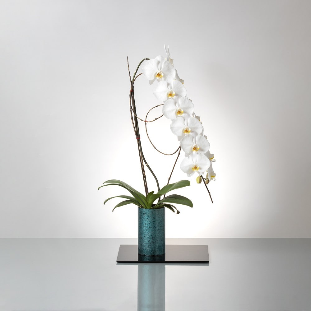 フォアスSOSO 白 紀州漆丸形花器 丸形花器