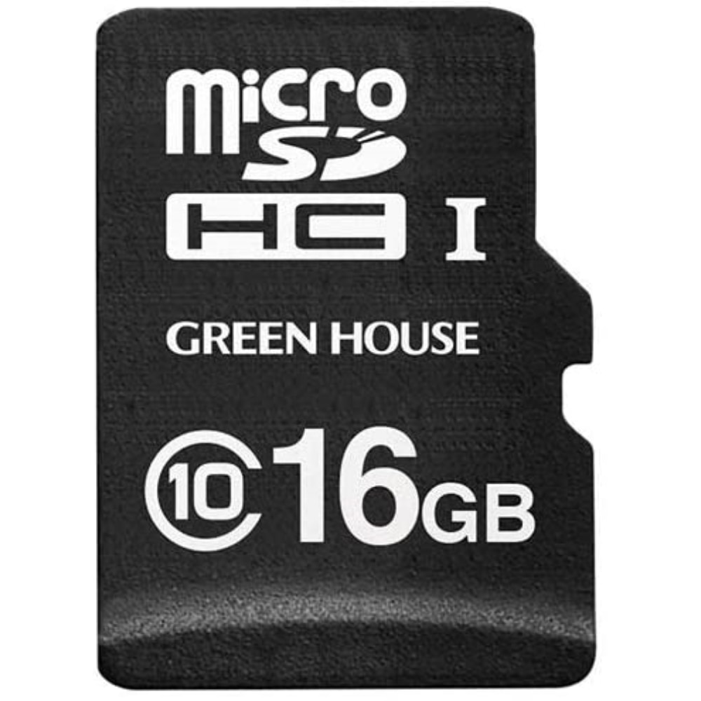 【アウトレット】グリーンハウス micro SDHCメモリーカード 16GB ＧＨ-ＳＤＭ-A16G クラス10 16GB