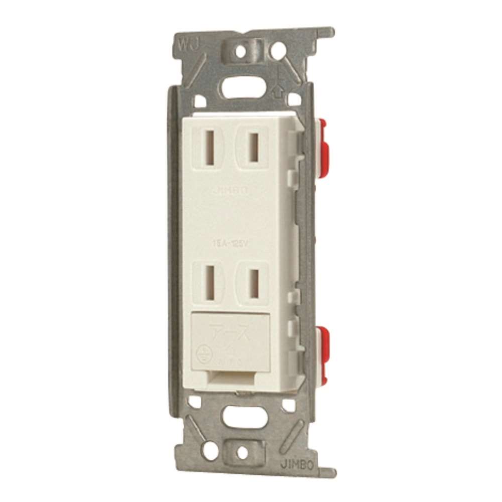 神保電器　ダブルコンセントアース付　ＪＥＣ－ＢＮ－５５Ｅ　ＰＷ