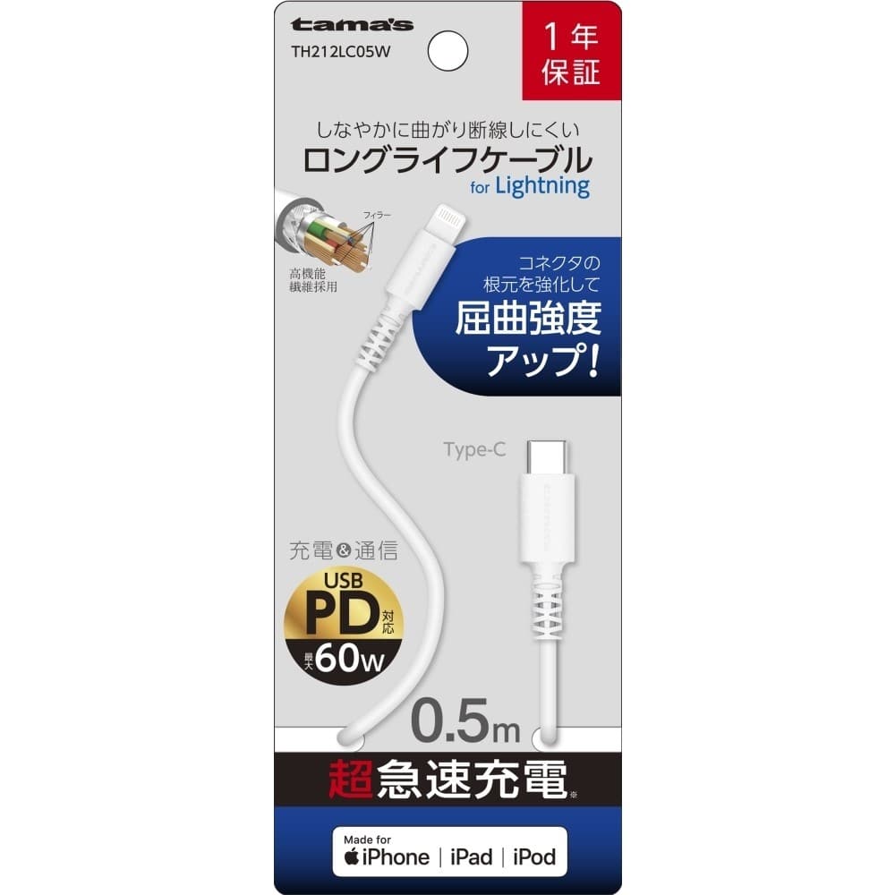 多摩電子工業　ＣＬケーブル　０．５ｍ　ＴＨ２１２ＬＣ０５Ｗ 0.5m