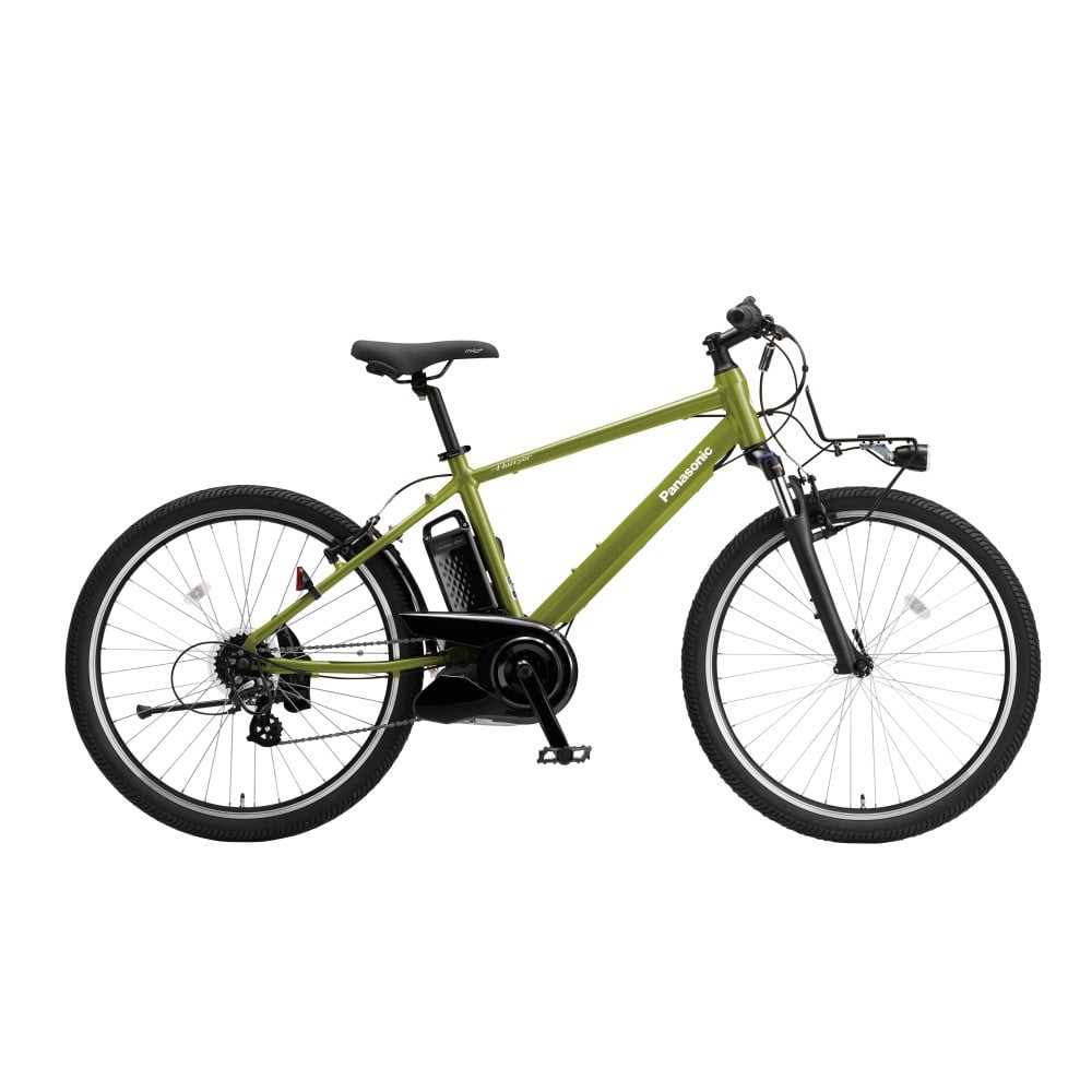 ２６インチ　ハリヤ　電動アシスト自転車　外装7段 LEDビームランプ　グラスグリーンビター グラスグリーンビター