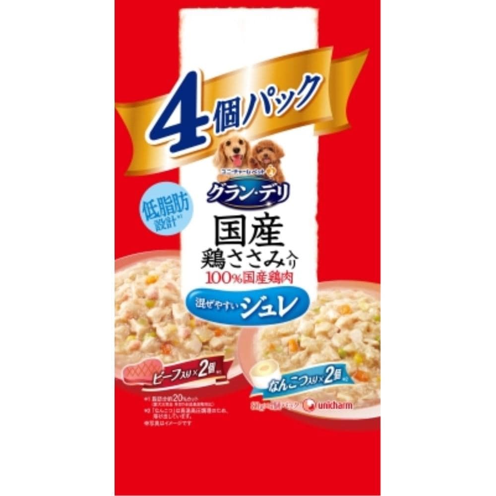 ユニチャーム・ペットケア　グラン・デリ　ビーフなんこつジュレ４Ｐ ビーフなんこつジュレ４Ｐ