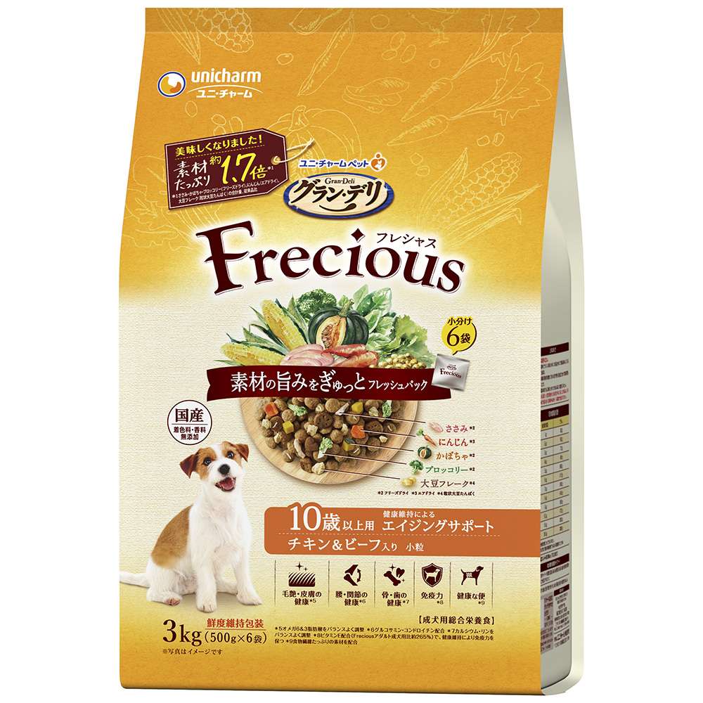 グラン・デリ　フレシャス(Frecious)　10歳以上用　チキン＆ビーフ入り3ｋｇ 10歳以上用 チキン＆ビーフ入り3kg