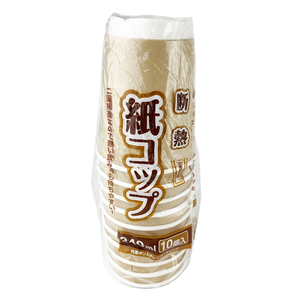 コーナン オリジナル 断熱紙コップ２４０ｍｌ １０個入り 生活用品 ホームセンターコーナンの通販サイト