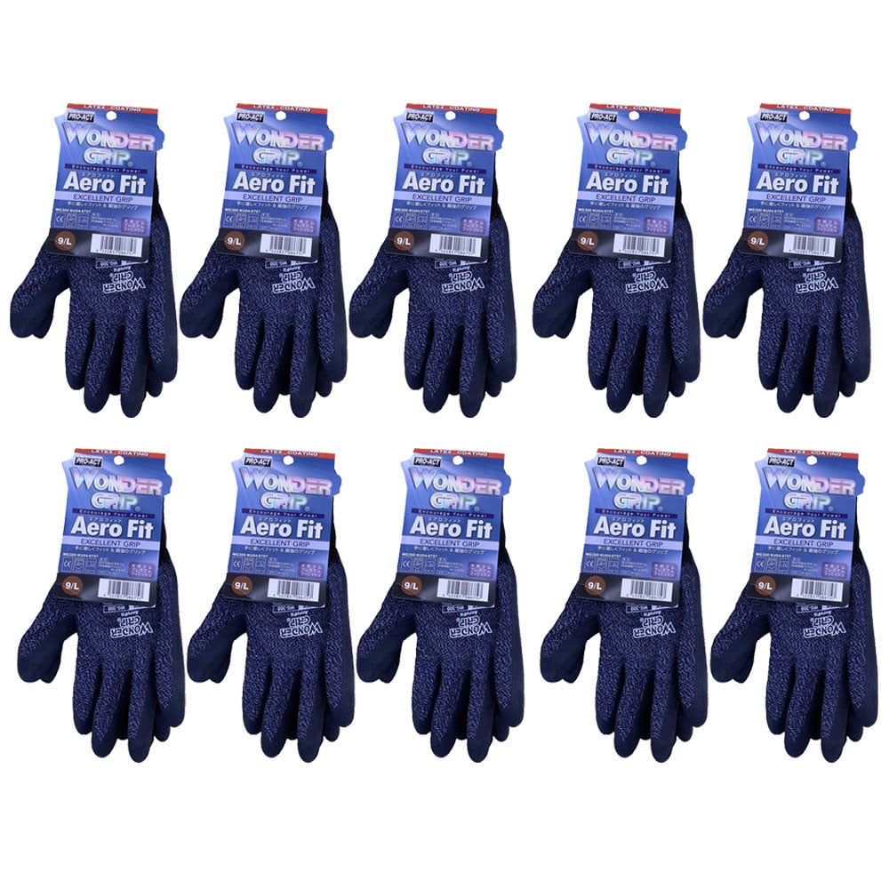 ワンダーグリップ15 エアロフィット ネイビー L　×10個セット ネイビー L　×10個セット