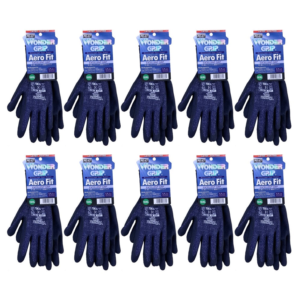 ワンダーグリップ15 エアロフィット ネイビー XL　×10個セット ネイビー XL　×10個セット